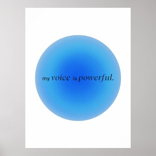 My voice is powerful poster (Voorkant)