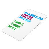 My wallets is like an onion -joke quote- magneet (Linkerzijde)