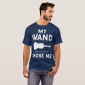 My Wand Chose Me Cello Violin Player Musician T-shirt (Voorkant volledig)