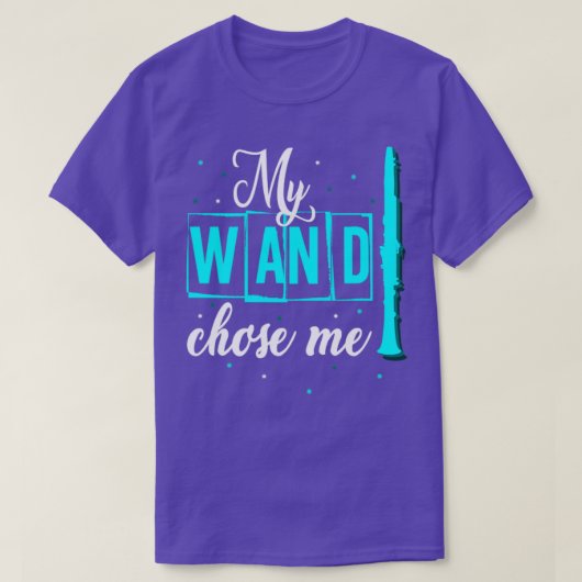 My Wand Chose Me Clarinet T-shirt (Design voorkant)