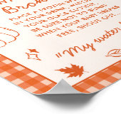 My Water Broke! Fun Baby Shower Game Sign Poster (Hoek)