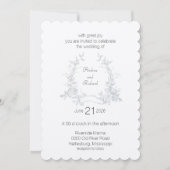 My Wedding Garden Flat Wedding Invitation Kaart (Voorkant)