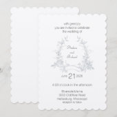 My Wedding Garden Flat Wedding Invitation Kaart (Voorkant / Achterkant)