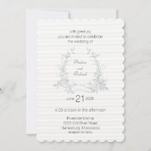 My Wedding Garden Flat Wedding Invitation