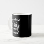 My Weekend Is All Booked Funny Cute Book Reader T- Koffiemok (Voorkant links)