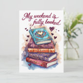 My weekend is fully booked kaart (Staand voorkant)