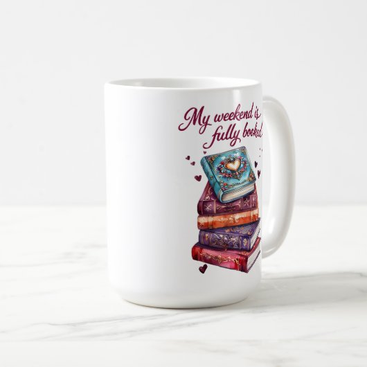 My weekend is fully booked koffiemok (Voorkant rechts)