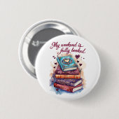 My weekend is fully booked ronde button 5,7 cm (Voorkant /achterkant)
