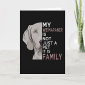 My Weimaraner is Family Kaart (Voorkant)