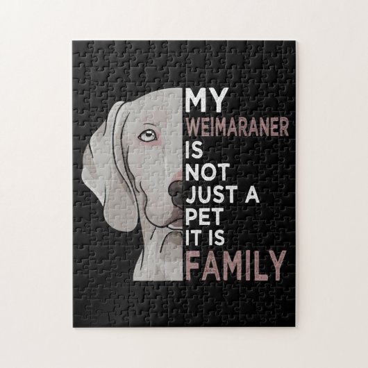 My Weimaraner is Family Legpuzzel (Verticaal)