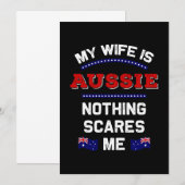 My Wife is Aussie Down Under Monarchy Australian Kaart (Voorkant / Achterkant)