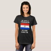 My Wife Is Paraguayan Nothing Scares Me Paraguay F T-shirt (Voorkant volledig)