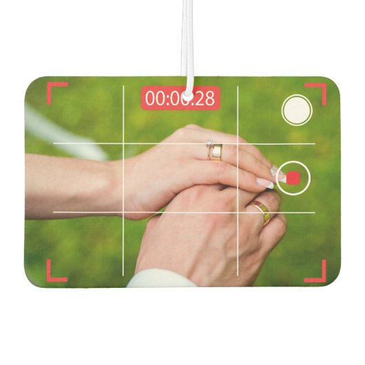 My Wife, My Life - Custom Elegant Photo Rec Car Luchtverfrisser (Voorkant)