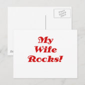 My Wife Rocks Briefkaart (Voorkant / Achterkant)