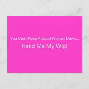 MY WIG Briefkaart beroemd gemaakt door April McCal