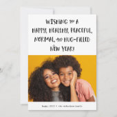 My Wish for 2022 | Photo Black Text Happy New Year Feestdagenkaart (Voorkant)