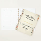 My Word Of The Year Is Prayer Floral Planner (Display)