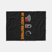 My Worst Funny For Gamers  Fleece Deken (Voorkant (Horizontaal))