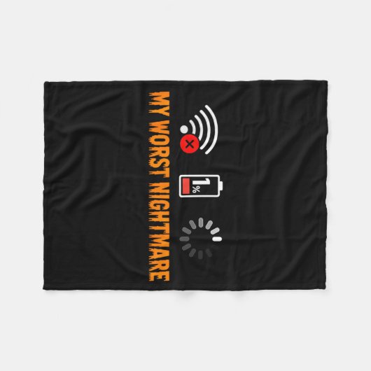 My Worst Funny For Gamers  Fleece Deken (Voorkant (Horizontaal))