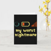 My Worst Low Wifi Signal Funny Gamer Men Boys Kids Kaart (Gele Bloem)