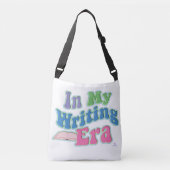 My Writing Era Leuke Auteur Slogan Crossbody Tas (Voorkant)