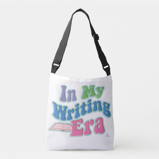 My Writing Era Leuke Auteur Slogan Crossbody Tas (Voorkant)