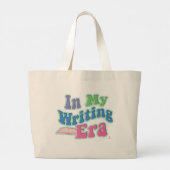 My Writing Era Leuke Auteur Slogan Grote Tote Bag (Achterkant)