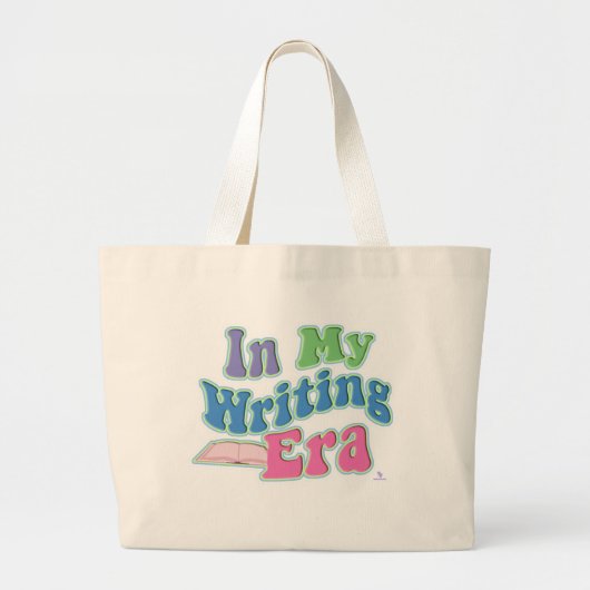 My Writing Era Leuke Auteur Slogan Grote Tote Bag (Voorkant)