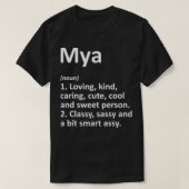 MYA Definition Personalized Name Funny Birthday Gi T-shirt (Design voorkant)