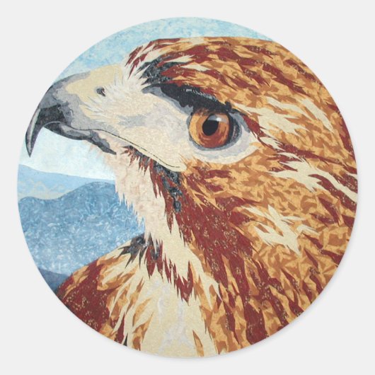 Mya - Roodstaart Hawk Sticker (Voorkant)