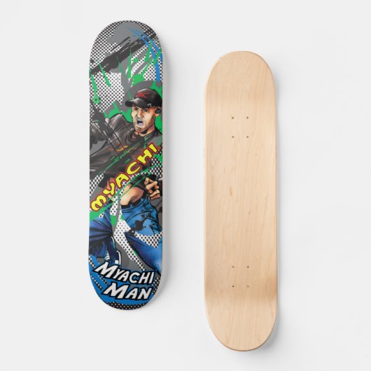 Myachi Man Schaats Deck Persoonlijk Skateboard (Voorkant)
