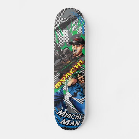Myachi Man Schaats Deck Persoonlijk Skateboard (Voorkant)