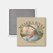 Myakka River Florida met Roseate Spoonbill Magneet (Voorkant / Achterkant)