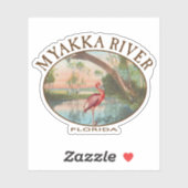 Myakka River Florida met Roseate Spoonbill Sticker (Vel)