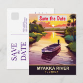 Myakka River, Florida, Reizen Briefkaart, Save The Date (Voorkant / Achterkant)