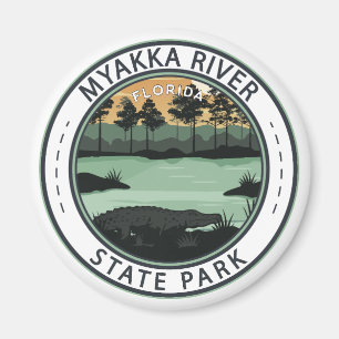 Myakka River State Park Florida Badge Magneet