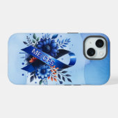 Myalgische encefalomyelitis ME/CFS-bewustzijnslint iPhone 15 Case (Achterkant horizontaal)