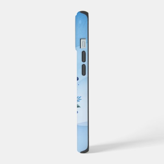 Myalgische encefalomyelitis ME/CFS-bewustzijnslint iPhone 15 Case (Linkerkant)