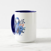 Myalgische encefalomyelitis ME/CFS-bewustzijnslint Mok (Voorkant links)