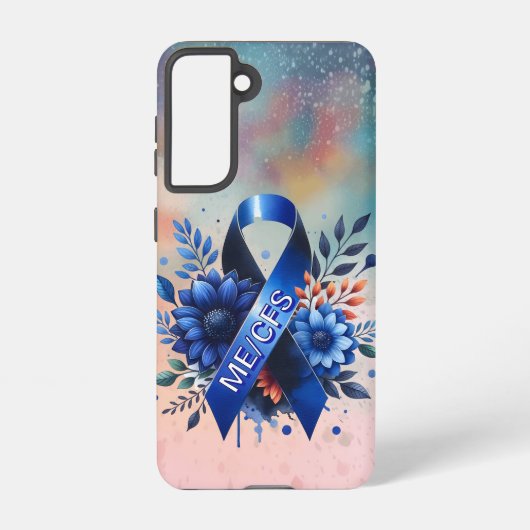 Myalgische encefalomyelitis ME/CFS-bewustzijnslint Samsung Galaxy Hoesje (Achterkant)