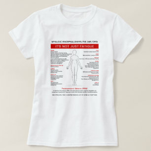 Myalgische Encefalomyelitis (ME/CVS) Symptoomdiagr T-shirt