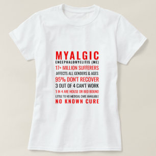 Myalgische Encefalomyelitis (ME) Statistieken T-shirt