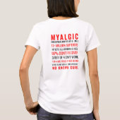 Myalgische Encefalomyelitis (ME) Statistieken T-shirt (Achterkant)