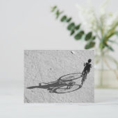 Myamar, Bagan, Young boy die een enorme fiets heef Briefkaart (Staand voorkant)