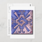 Myan Hunab Ku-glass Briefkaart (Voorkant / Achterkant)