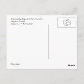 Myan Hunab Ku-glass Briefkaart (Achterkant)