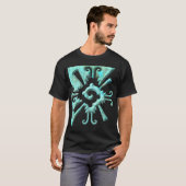 Myan Hunab Ku - Turquoise T-shirt (Voorkant volledig)