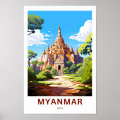 Myanmar Asia Travel Print (Voorkant)