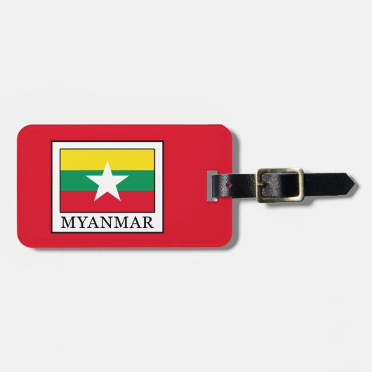 Myanmar Bagagelabel (Voorkant horizontaal)
