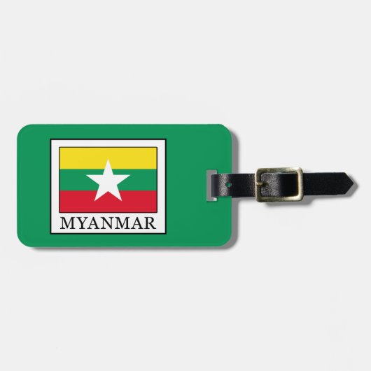 Myanmar Bagagelabel (Voorkant horizontaal)